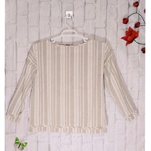 Peace Of Cloth Linen Striped Top‎
